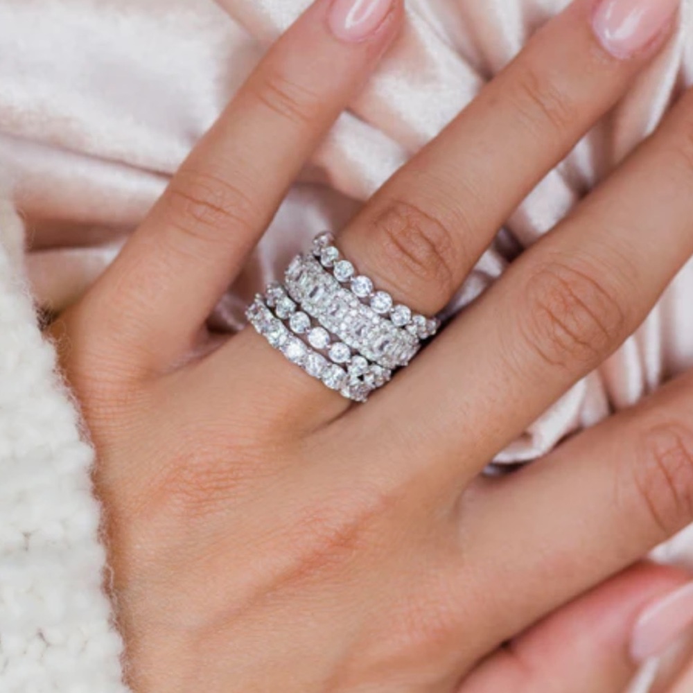 Diamond Stacking Rings